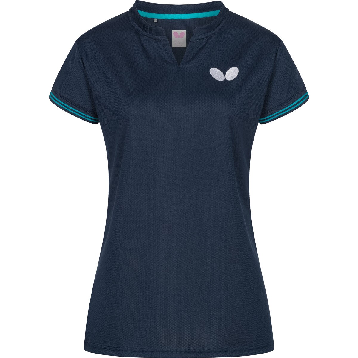 Butterfly Puren Lady Shirt: Front of Blue Shirt